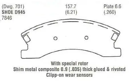 Brzdové destičky - přední