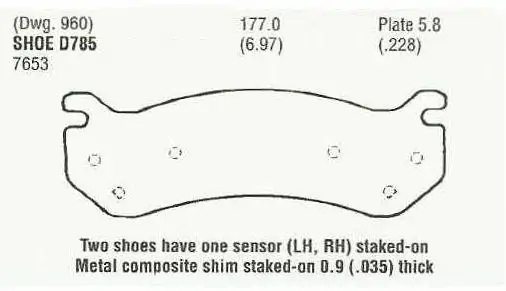 Brzdové destičky - přední