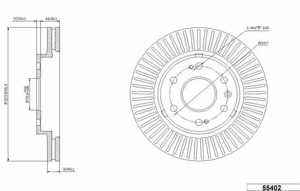 Brzdový kotouč - přední