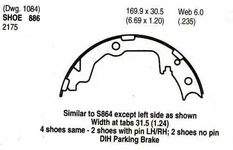 Pakny ruční brzdy - sada