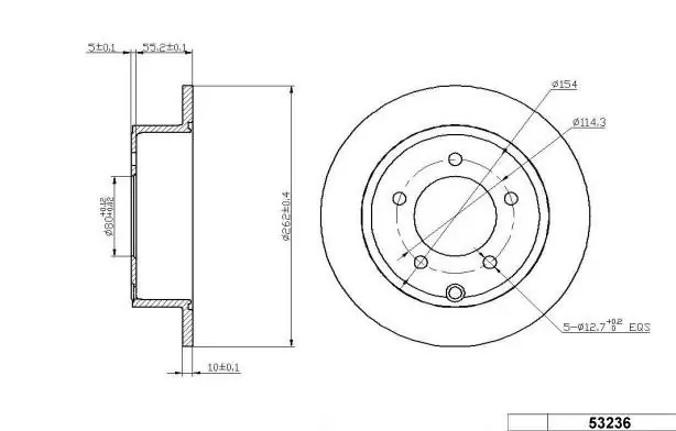 Brzdový kotouč - zadní