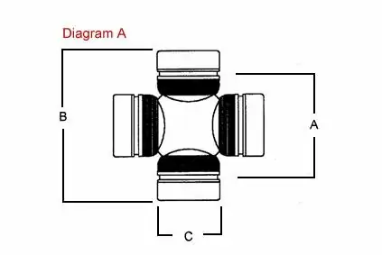 Kříž kardanu zadní