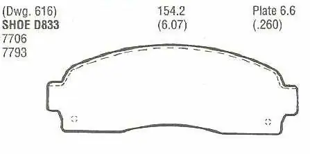 Brzdové destičky - přední