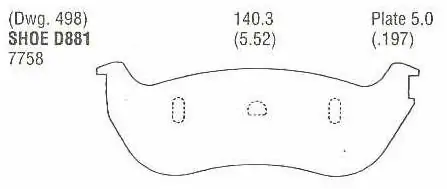 Brzdové destičky - zadní