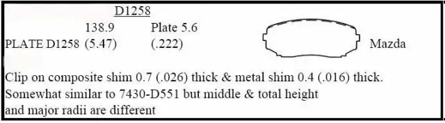 Brzdové destičky - přední