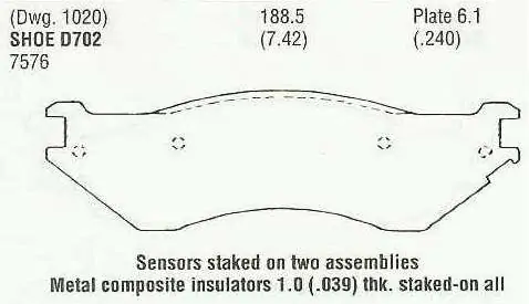Brzdové destičky - přední