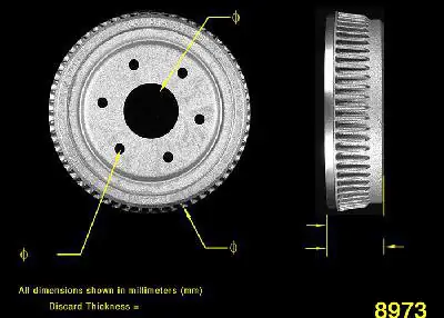 Brzdový buben - zadní
