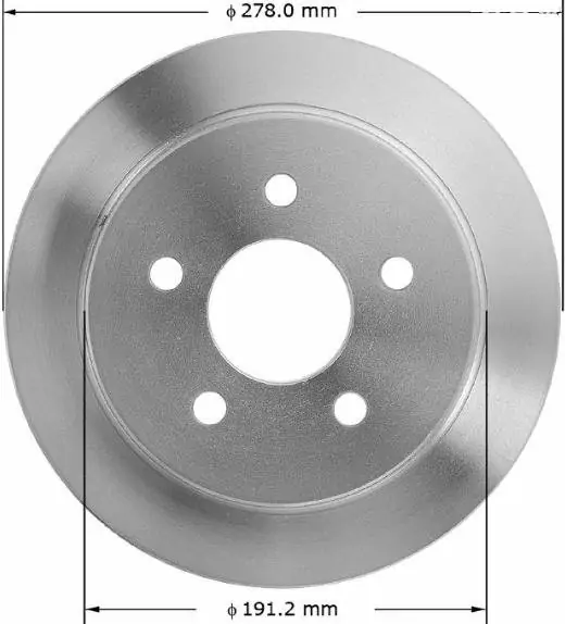 Brzdový kotouč - zadní