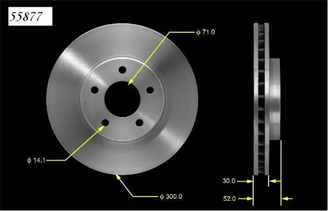 Brzdový kotouč - přední