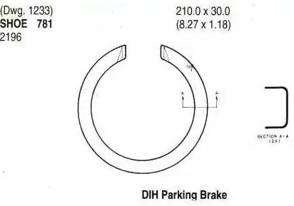 Pakny ruční brzdy - sada