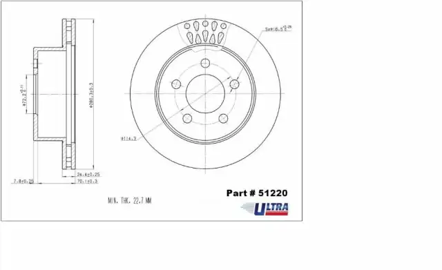 Brzdový kotouč - přední