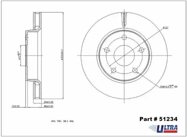 Brzdový kotouč - přední