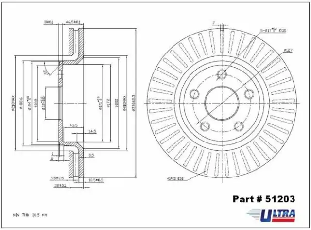 Brzdový kotouč - přední