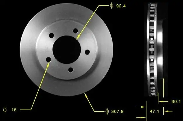 Brzdový kotouč - přední