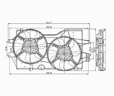 1996 - 00 Chrysler Voyager, Caravan, Grand Voyager sahara - kryt ventilátoru