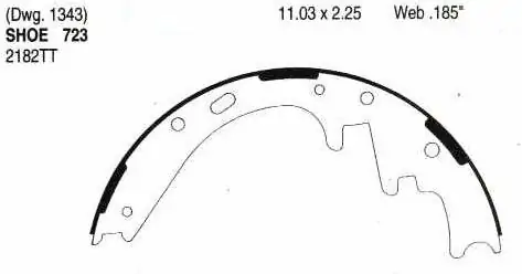 Brzdové pakny zadní - sada