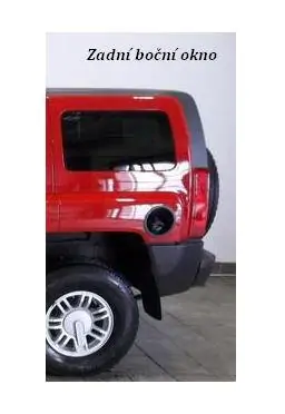 Boční zadní okno - levé