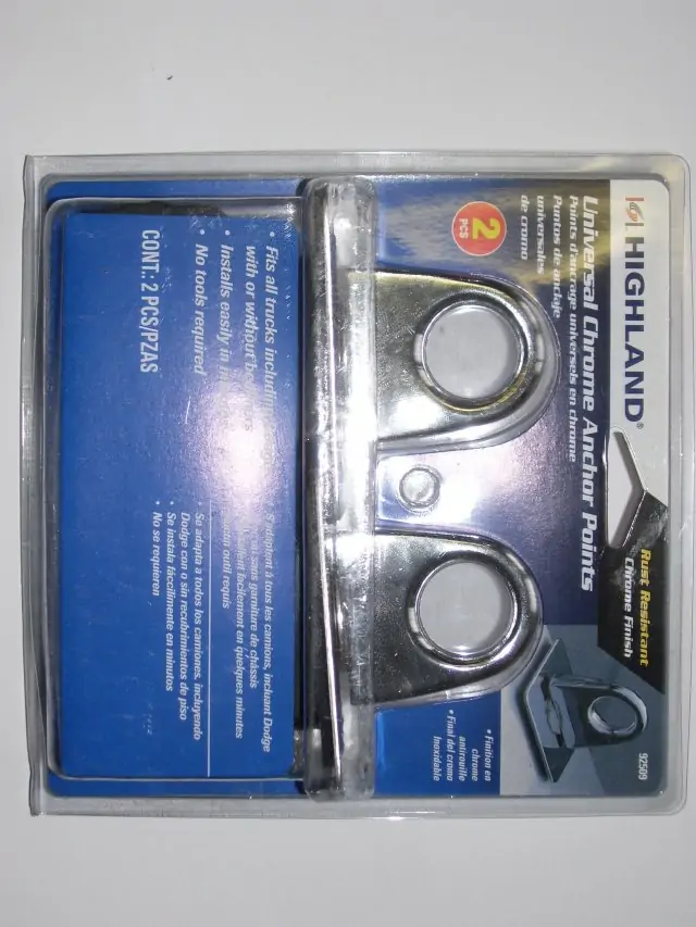 Oko na uchycení nákladu na  korbě