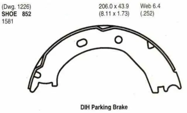 Pakny ruční brzdy - sada