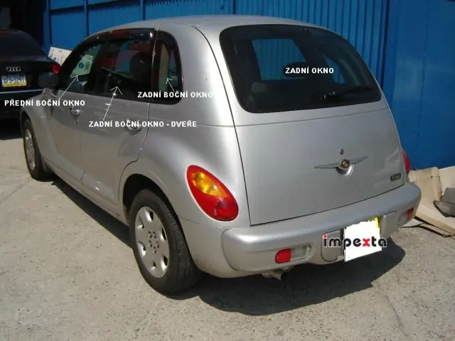 Boční okno - pravé zadní dveře