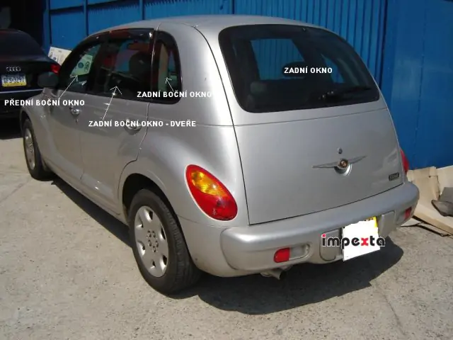 Boční okno - levé zadní dveře