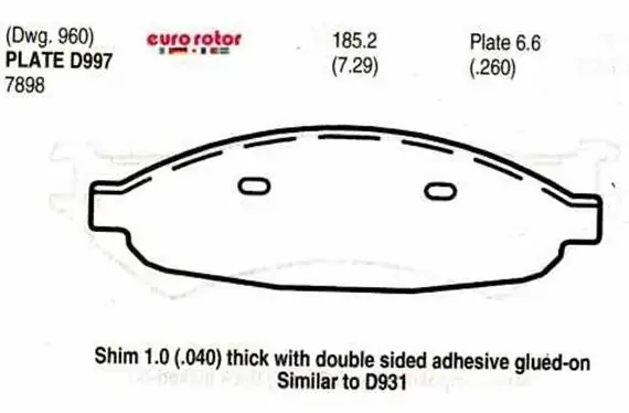 Brzdové destičky - přední