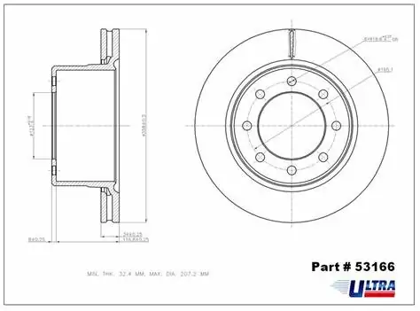 Brzdový kotouč - zadní