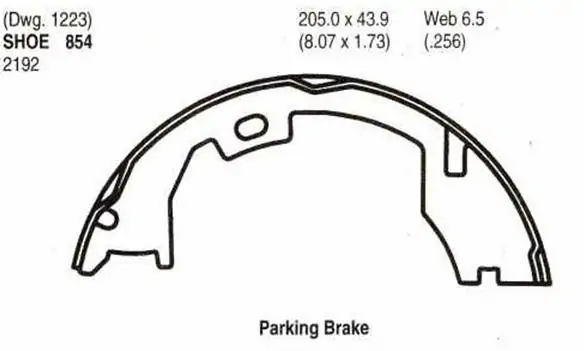 Pakny ruční brzdy - sada 