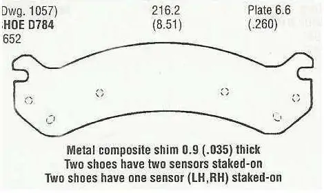 Brzdové destičky - přední