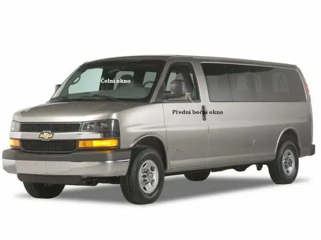 Boční okno - levé přední dveře