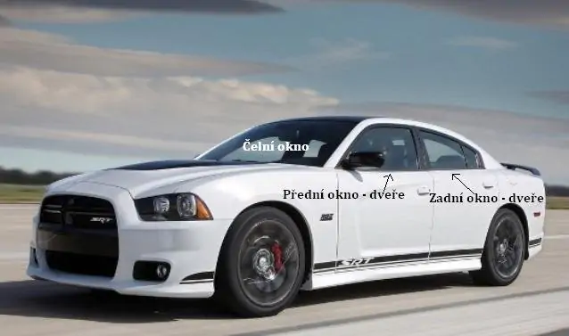 Boční okno - pravé zadní dveře