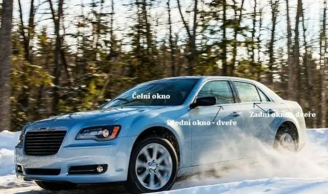 Boční okno - levé přední dveře