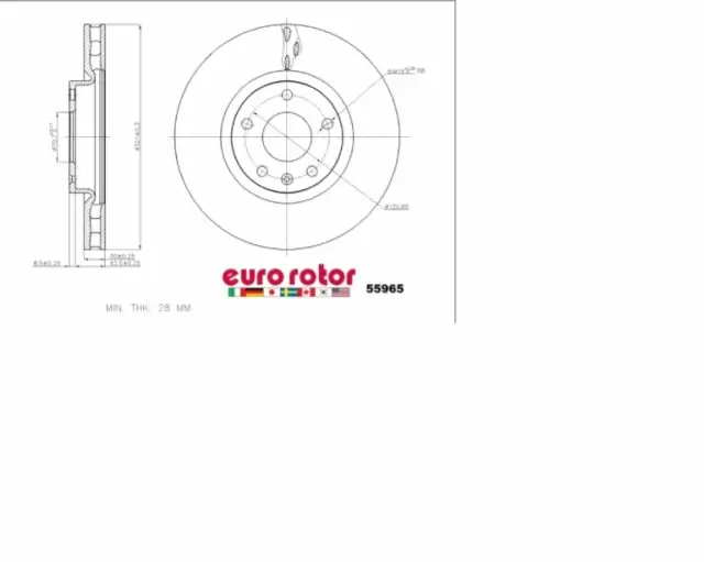 Brzdový kotouč - přední