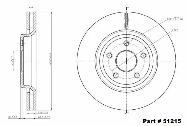 Brzdový kotouč - přední