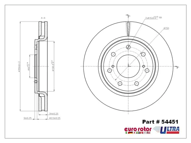 Brzdový kotouč - přední