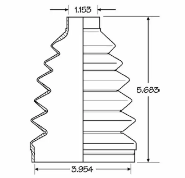 Manžeta poloosy vnitřní