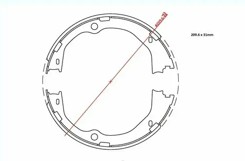 Pakny ruční brzdy - sada