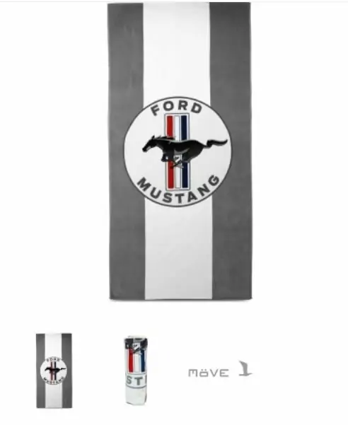 Osuška Ford Mustang, pruhovaná