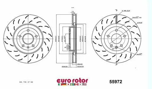 Brzdový kotouč -  přední
