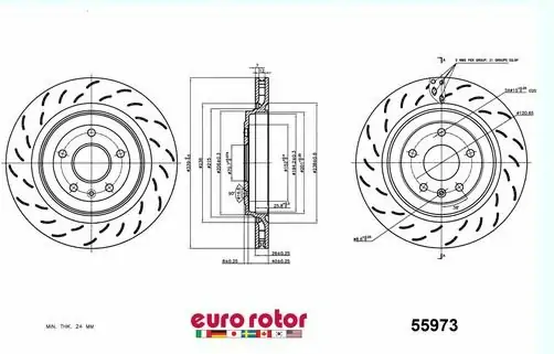 Brzdový kotouč - zadní
