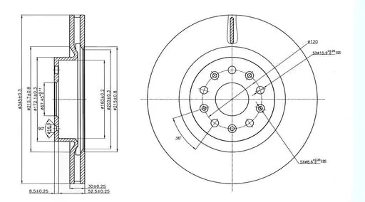 Brzdový kotouč - přední