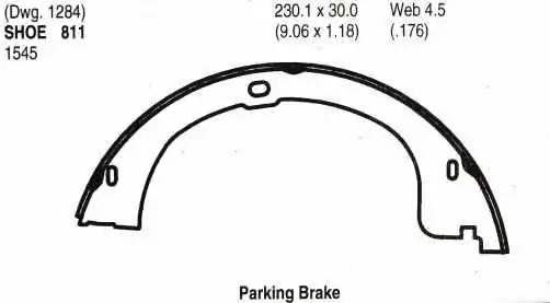 Pakny ruční brzdy - sada