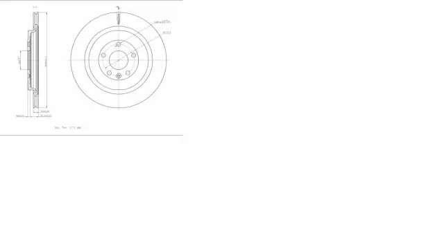 Brzdový kotouč - zadní