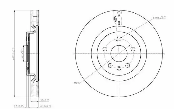 Brzdový kotouč - přední