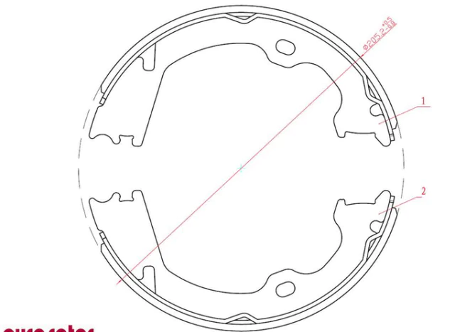 Pakny ruční brzdy - sada