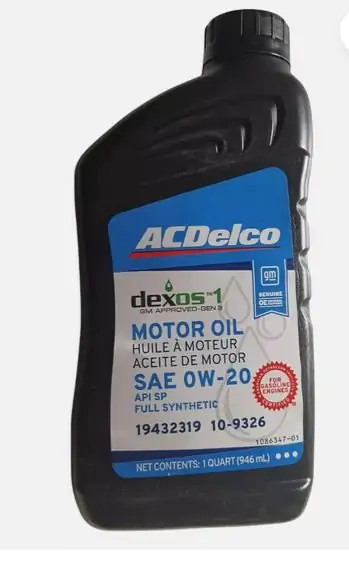 AC DELCO MOTOROVÝ OLEJ 0W20 1L - dexos1 Gen 3 Full Synthetic Motor Oil
