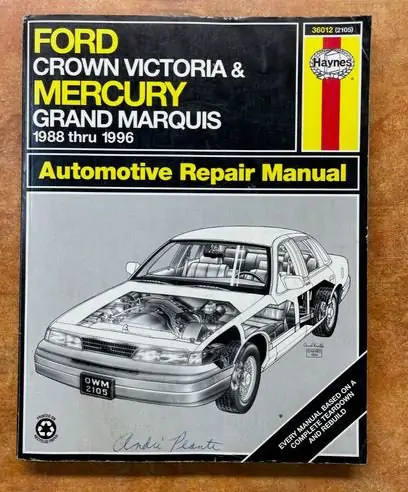 1988 - 1996 FORD CROWN VICTORIA, MERCURY G. MARQUIS - servisní manuál