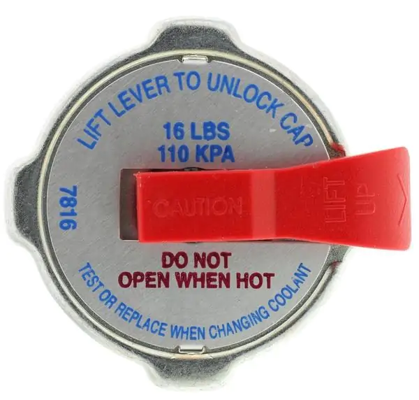 Víčko chladiče - s pojistkou