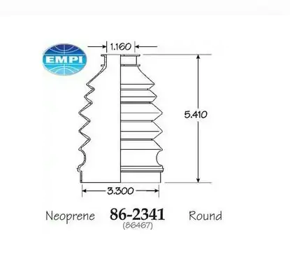 Manžeta poloosy  - vnitří přední