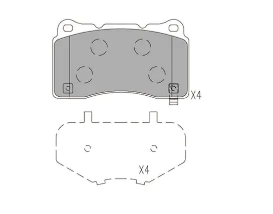 Brzdové destičky - přední